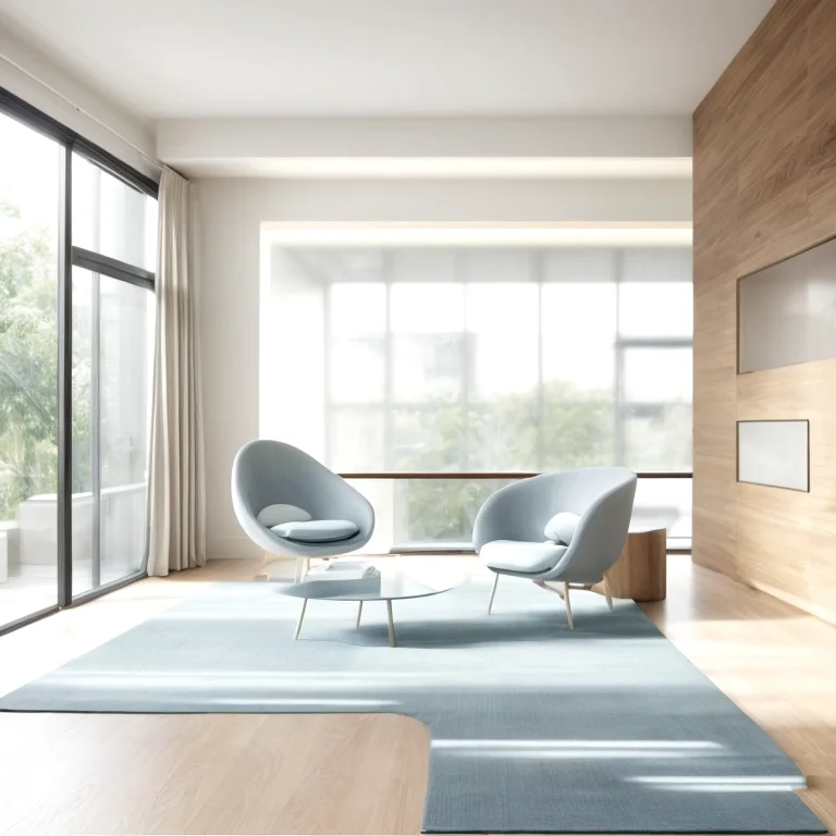 オフィス内のAI空気循環イメージ